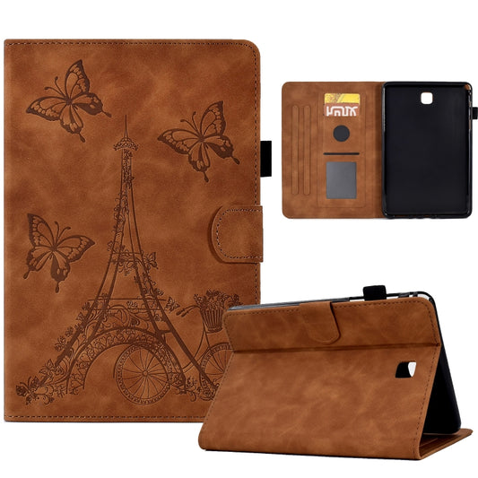 For Samsung Galaxy Tab A 8.0 T350 Tower Embossed Leather Smart Tablet Case(Brown) - Other Galaxy Tab PC by buy2fix | Online Shopping UK | buy2fix