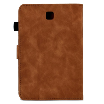 For Samsung Galaxy Tab A 8.0 T350 Tower Embossed Leather Smart Tablet Case(Brown) by buy2fix