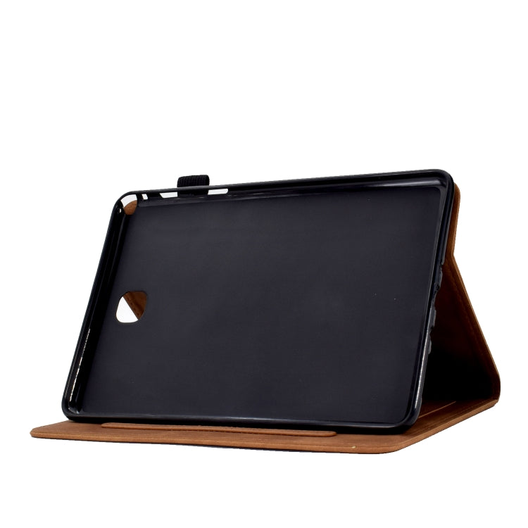 For Samsung Galaxy Tab A 8.0 T350 Tower Embossed Leather Smart Tablet Case(Brown) by buy2fix