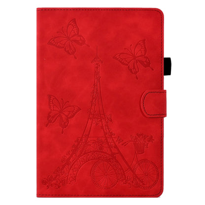 For Samsung Galaxy Tab A 8.0 T350 Tower Embossed Leather Smart Tablet Case(Red) - Other Galaxy Tab PC by buy2fix | Online Shopping UK | buy2fix