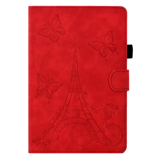 For Samsung Galaxy Tab A 8.0 T350 Tower Embossed Leather Smart Tablet Case(Red) - Other Galaxy Tab PC by buy2fix | Online Shopping UK | buy2fix
