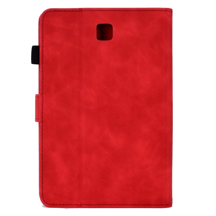 For Samsung Galaxy Tab A 8.0 T350 Tower Embossed Leather Smart Tablet Case(Red) - Other Galaxy Tab PC by buy2fix | Online Shopping UK | buy2fix