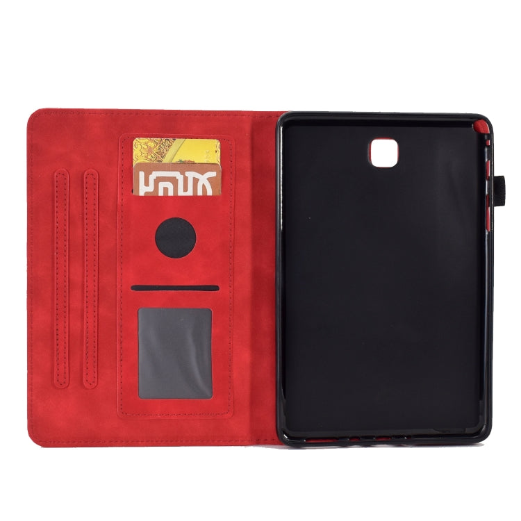 For Samsung Galaxy Tab A 8.0 T350 Tower Embossed Leather Smart Tablet Case(Red) - Other Galaxy Tab PC by buy2fix | Online Shopping UK | buy2fix