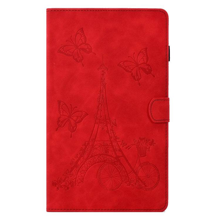 For Samsung Galaxy Tab A7 10.4 2020 T500 Tower Embossed Leather Smart Tablet Case(Red) - Other Galaxy Tab PC by buy2fix | Online Shopping UK | buy2fix