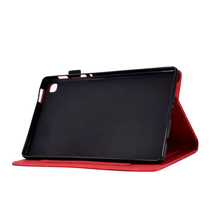 For Samsung Galaxy Tab A7 10.4 2020 T500 Tower Embossed Leather Smart Tablet Case(Red) - Other Galaxy Tab PC by buy2fix | Online Shopping UK | buy2fix