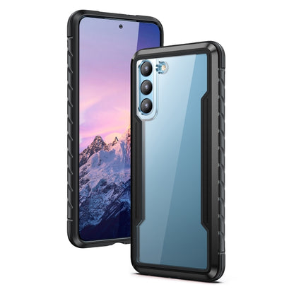 For Samsung Galaxy S22 5G iPAKY Thunder Series Aluminum Frame + TPU Bumper + Clear PC Shockproof Phone Case(Black) - Galaxy S22 5G Cases by iPAKY | Online Shopping UK | buy2fix