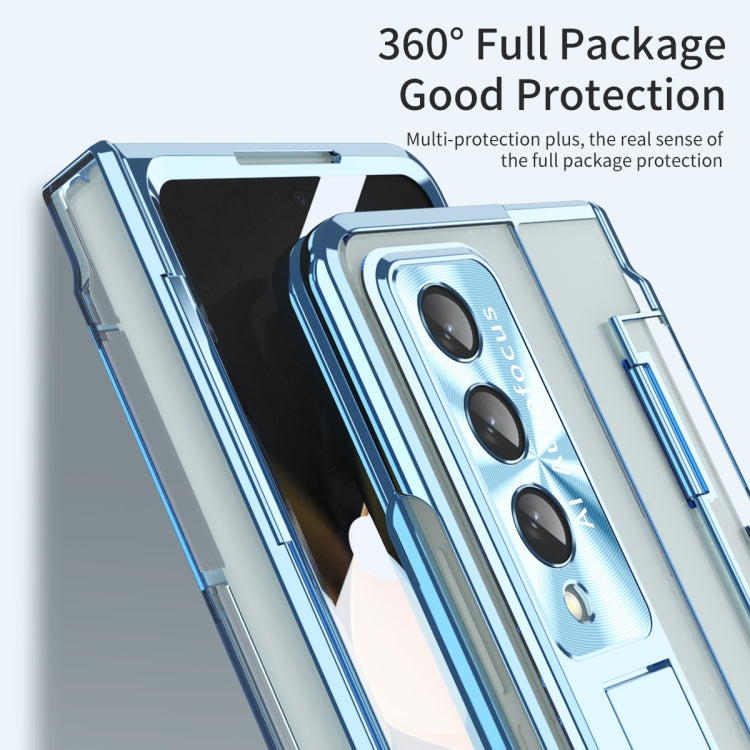 For Samsung Galaxy Z Fold4 Phantom Series Integrated Folding Phone Case(Blue) - Galaxy Z Fold4 5G Cases by buy2fix | Online Shopping UK | buy2fix