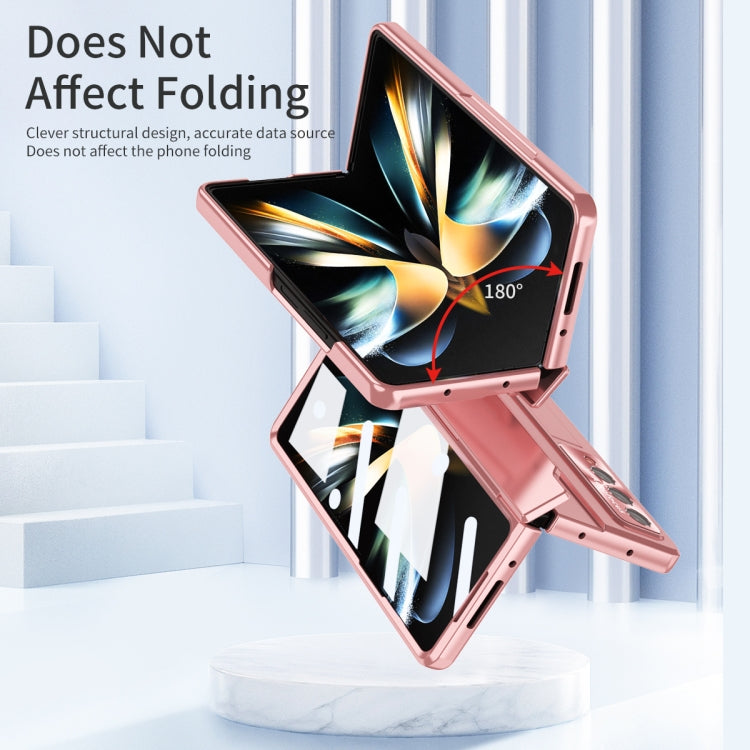 For Samsung Galaxy Z Fold4 Integrated Folding Phone Case with Hinge(Rose Gold) - Galaxy Z Fold4 5G Cases by buy2fix | Online Shopping UK | buy2fix