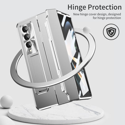 For Samsung Galaxy Z Fold4 Integrated Folding Phone Case with Hinge(Silver) - Galaxy Z Fold4 5G Cases by buy2fix | Online Shopping UK | buy2fix