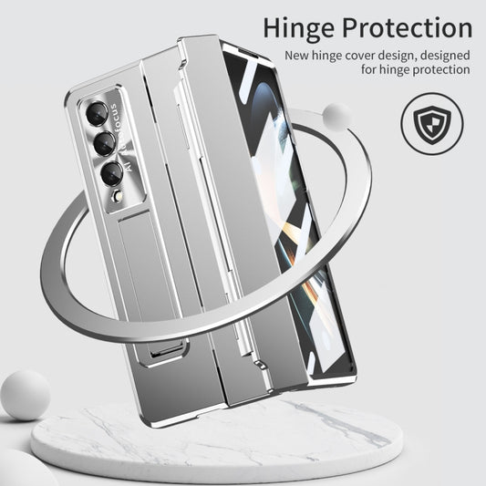 For Samsung Galaxy Z Fold4 Integrated Folding Phone Case with Hinge(Silver) - Galaxy Z Fold4 5G Cases by buy2fix | Online Shopping UK | buy2fix