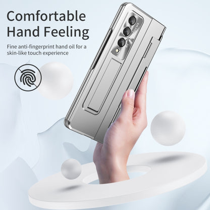 For Samsung Galaxy Z Fold4 Integrated Folding Phone Case with Hinge(Silver) - Galaxy Z Fold4 5G Cases by buy2fix | Online Shopping UK | buy2fix