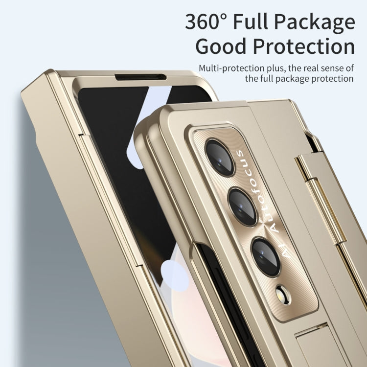 For Samsung Galaxy Z Fold4 Integrated Folding Phone Case with Hinge(Champagne Gold) - Galaxy Z Fold4 5G Cases by buy2fix | Online Shopping UK | buy2fix