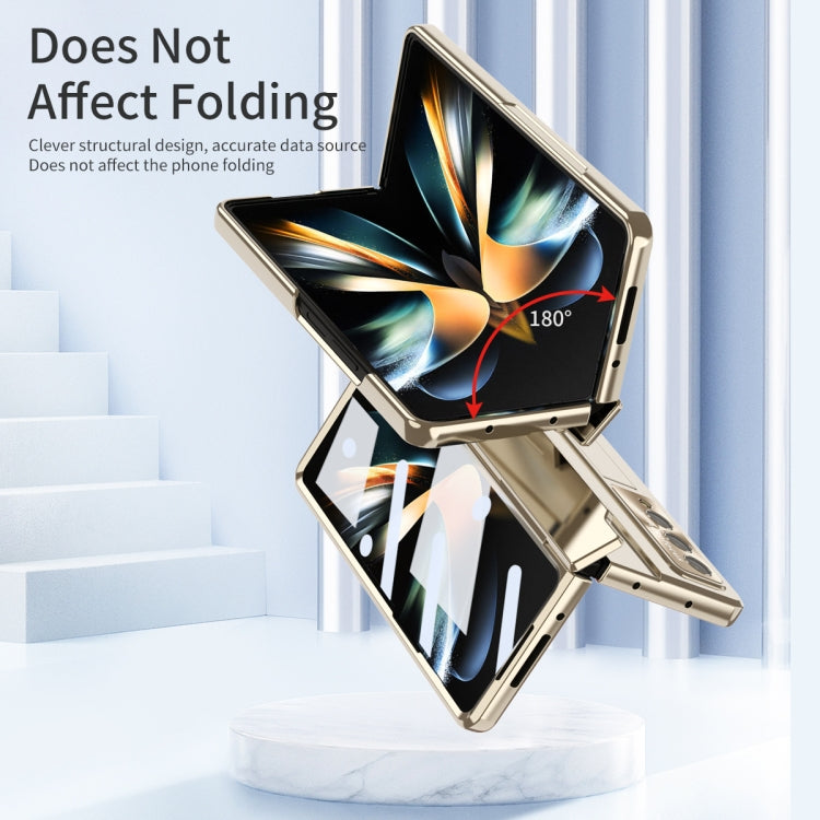 For Samsung Galaxy Z Fold4 Integrated Folding Phone Case with Hinge(Champagne Gold) - Galaxy Z Fold4 5G Cases by buy2fix | Online Shopping UK | buy2fix