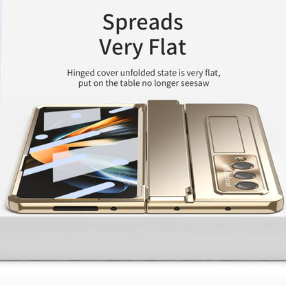For Samsung Galaxy Z Fold4 Integrated Folding Phone Case with Hinge(Champagne Gold) - Galaxy Z Fold4 5G Cases by buy2fix | Online Shopping UK | buy2fix