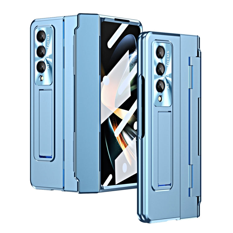 For Samsung Galaxy Z Fold4 Integrated Folding Phone Case with Hinge(Blue) - Galaxy Z Fold4 5G Cases by buy2fix | Online Shopping UK | buy2fix
