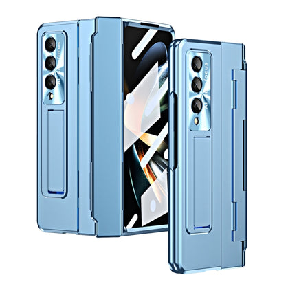 For Samsung Galaxy Z Fold4 Integrated Folding Phone Case with Hinge(Blue) - Galaxy Z Fold4 5G Cases by buy2fix | Online Shopping UK | buy2fix