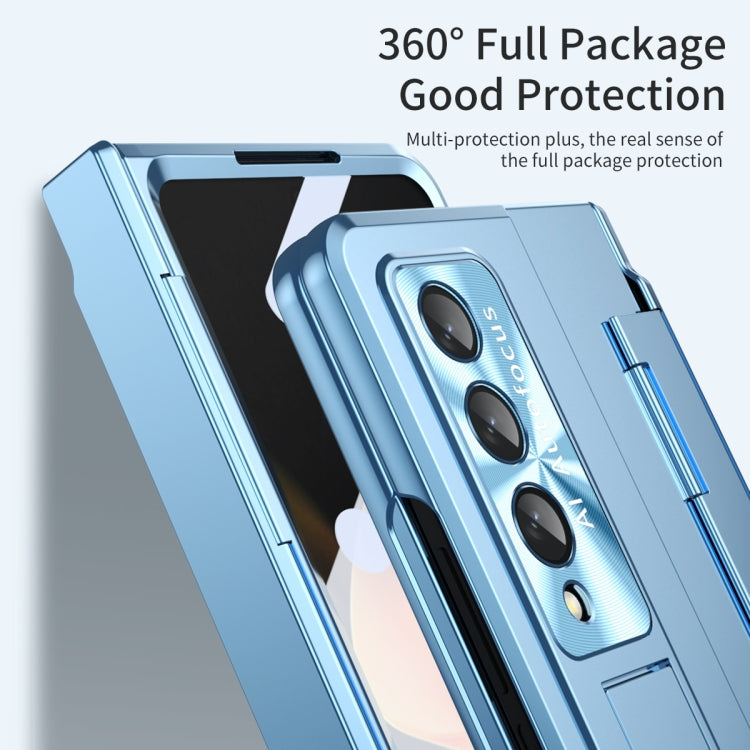 For Samsung Galaxy Z Fold4 Integrated Folding Phone Case with Hinge(Blue) - Galaxy Z Fold4 5G Cases by buy2fix | Online Shopping UK | buy2fix