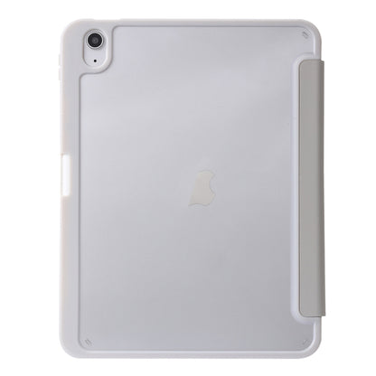 For iPad 2025 / 2022 Deformation Transparent Acrylic Leather Tablet Case(Grey) - iPad 2025 / 2022 Cases by buy2fix | Online Shopping UK | buy2fix