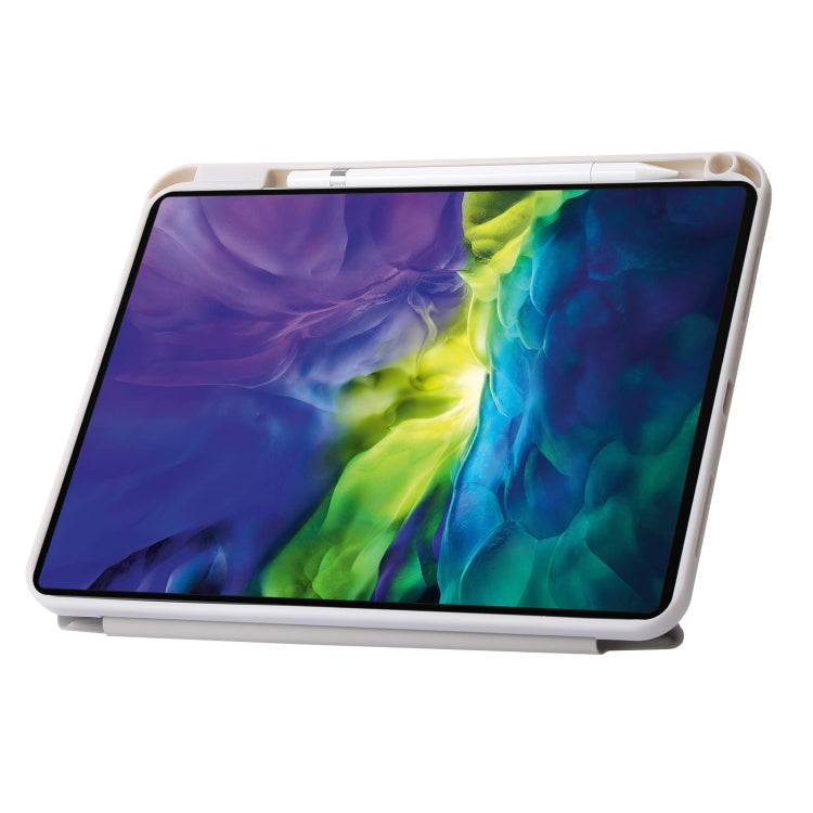 For iPad 2025 / 2022 Deformation Transparent Acrylic Leather Tablet Case(Grey) - iPad 2025 / 2022 Cases by buy2fix | Online Shopping UK | buy2fix