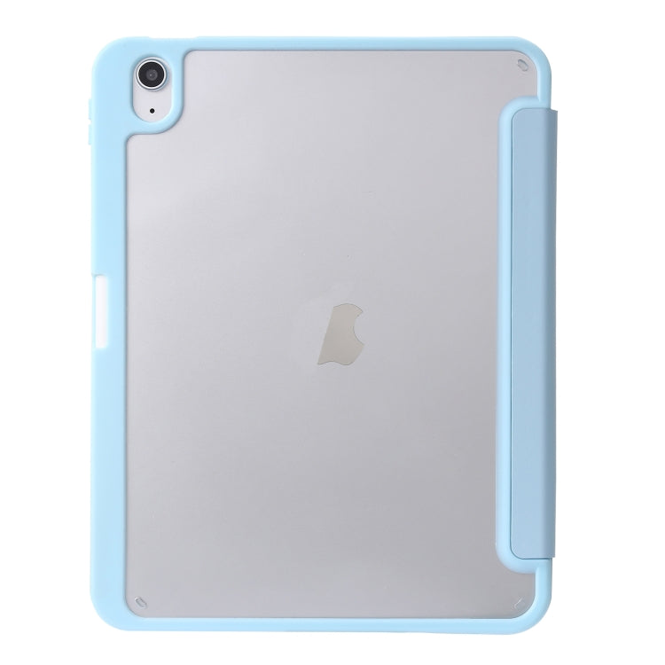 For iPad 2025 / 2022 Deformation Transparent Acrylic Leather Tablet Case(Sky Blue) - iPad 2025 / 2022 Cases by buy2fix | Online Shopping UK | buy2fix