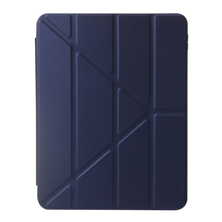 For iPad 2025 / 2022 Deformation Transparent Acrylic Leather Tablet Case(Navy Blue) - iPad 2025 / 2022 Cases by buy2fix | Online Shopping UK | buy2fix