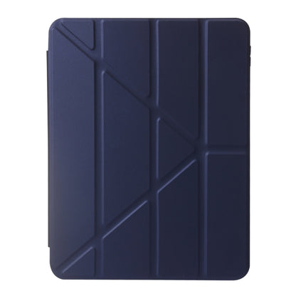 For iPad 2025 / 2022 Deformation Transparent Acrylic Leather Tablet Case(Navy Blue) - iPad 2025 / 2022 Cases by buy2fix | Online Shopping UK | buy2fix
