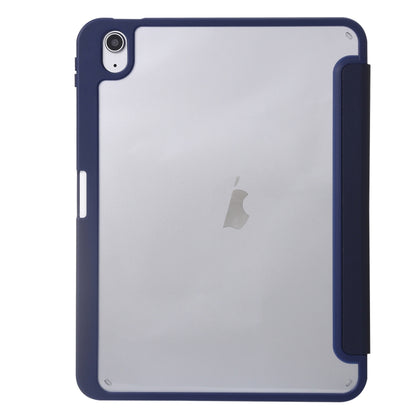 For iPad 2025 / 2022 Deformation Transparent Acrylic Leather Tablet Case(Navy Blue) - iPad 2025 / 2022 Cases by buy2fix | Online Shopping UK | buy2fix
