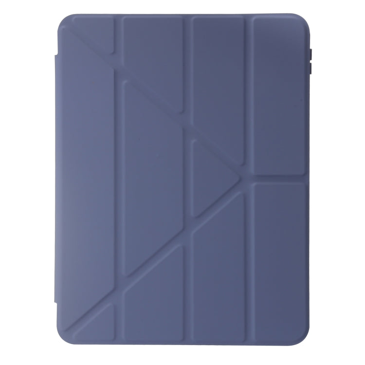 For iPad 2025 / 2022 Deformation Transparent Acrylic Leather Tablet Case(Lavender Grey) - iPad 2025 / 2022 Cases by buy2fix | Online Shopping UK | buy2fix