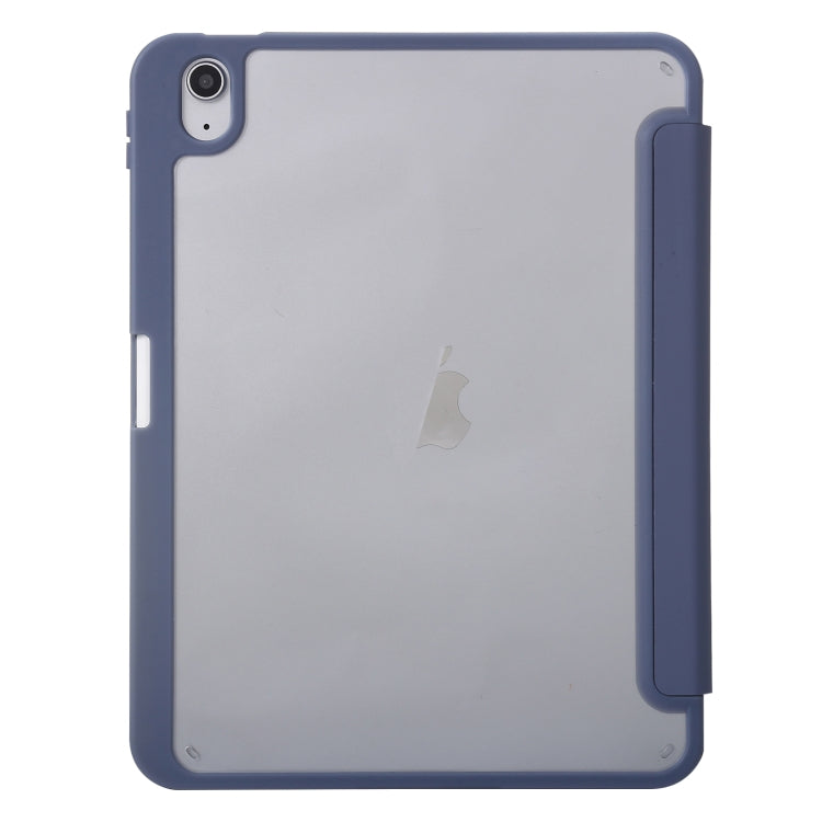 For iPad 2025 / 2022 Deformation Transparent Acrylic Leather Tablet Case(Lavender Grey) - iPad 2025 / 2022 Cases by buy2fix | Online Shopping UK | buy2fix