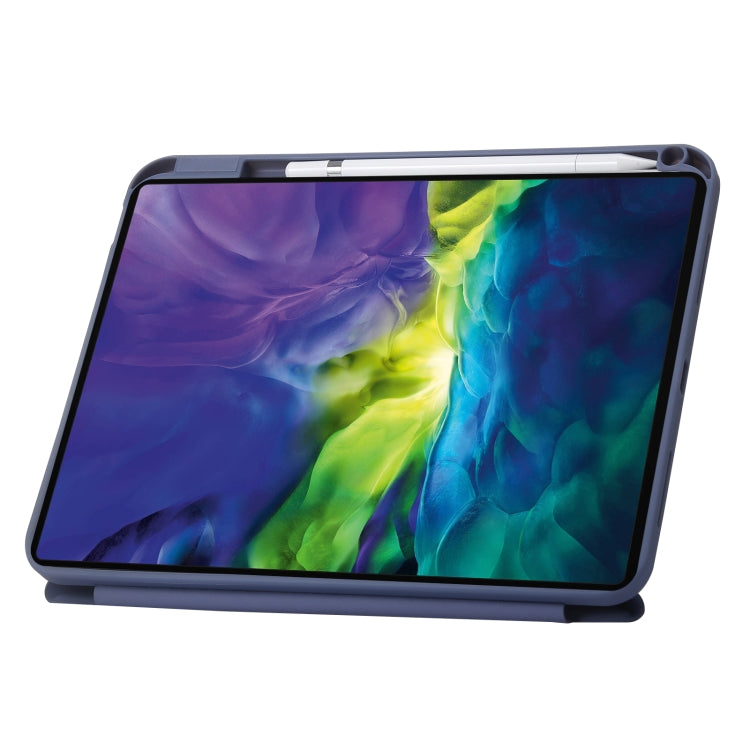 For iPad 2025 / 2022 Deformation Transparent Acrylic Leather Tablet Case(Lavender Grey) - iPad 2025 / 2022 Cases by buy2fix | Online Shopping UK | buy2fix