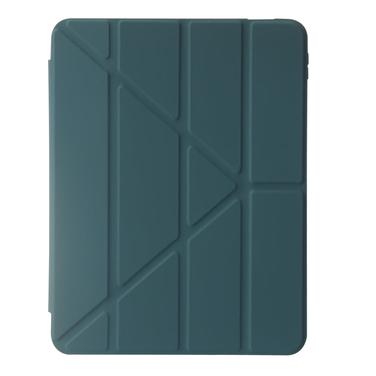For iPad 2025 / 2022 Deformation Transparent Acrylic Leather Tablet Case(Deep Green) - iPad 2025 / 2022 Cases by buy2fix | Online Shopping UK | buy2fix