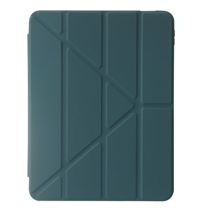 For iPad 2025 / 2022 Deformation Transparent Acrylic Leather Tablet Case(Deep Green) - iPad 2025 / 2022 Cases by buy2fix | Online Shopping UK | buy2fix