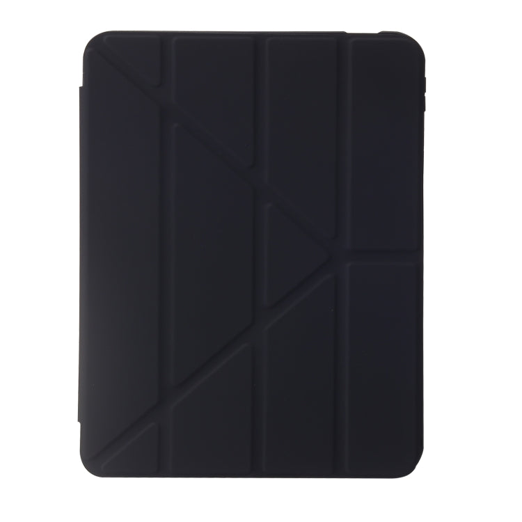 For iPad 2025 / 2022 Deformation Transparent Acrylic Leather Tablet Case(Black) - iPad 2025 / 2022 Cases by buy2fix | Online Shopping UK | buy2fix