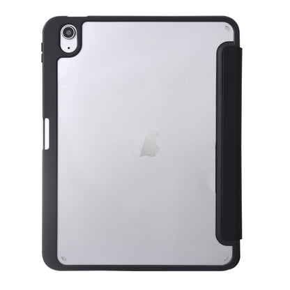 For iPad 2025 / 2022 Deformation Transparent Acrylic Leather Tablet Case(Black) - iPad 2025 / 2022 Cases by buy2fix | Online Shopping UK | buy2fix