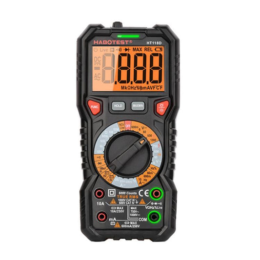 HABOTEST HT118D Portable High-precision Manual Digital Multimeter - Digital Multimeter by HABOTEST | Online Shopping UK | buy2fix