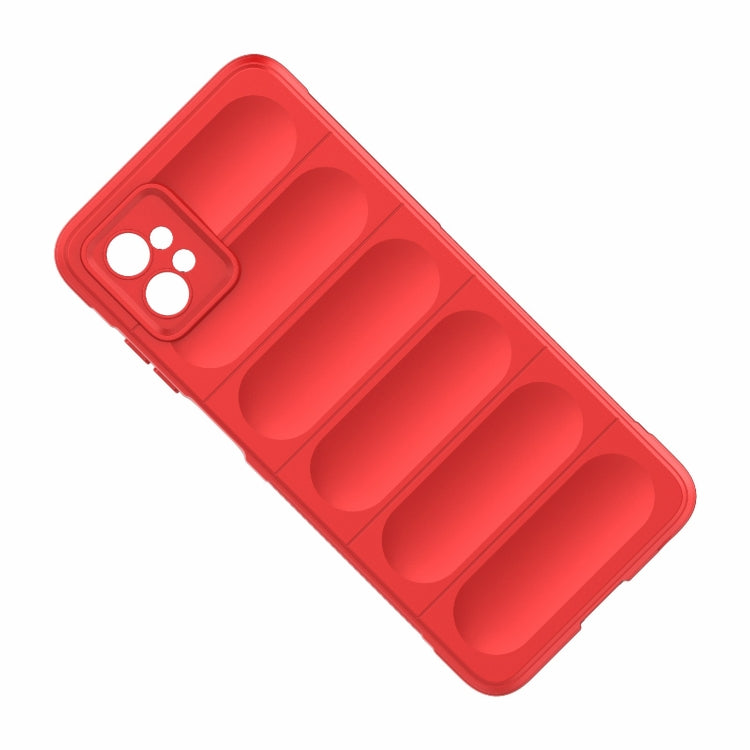 For Motorola Moto G32 Magic Shield TPU + Flannel Phone Case(Dark Green) by buy2fix