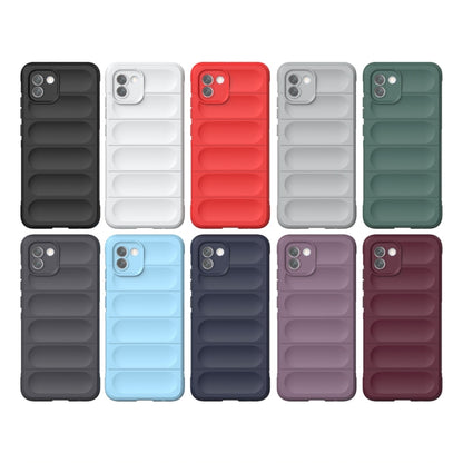 For Samsung Galaxy A03 Global Magic Shield TPU + Flannel Phone Case(Purple) by buy2fix