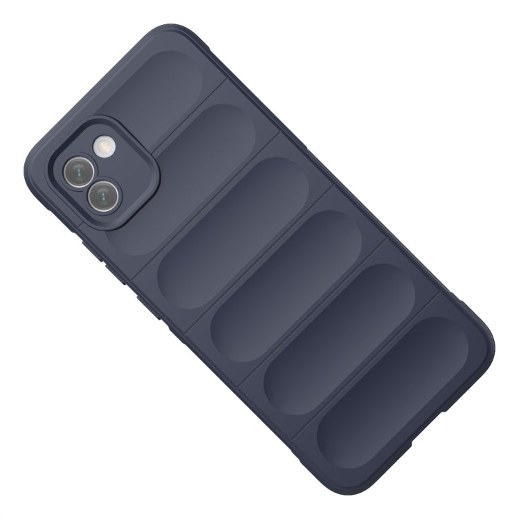 For Samsung Galaxy A03 Global Magic Shield TPU + Flannel Phone Case(Light Blue) by buy2fix
