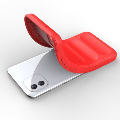 For Samsung Galaxy A03 Global Magic Shield TPU + Flannel Phone Case(Dark Green) by buy2fix