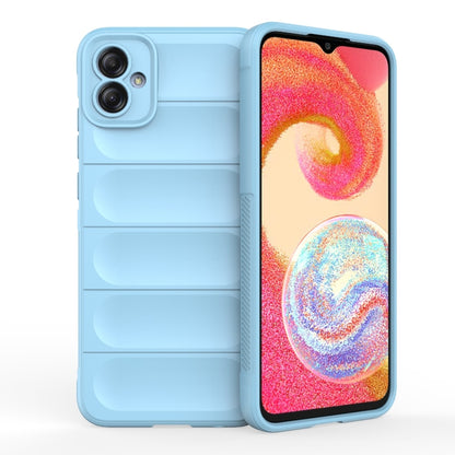 For Samsung Galaxy A04e 4G Magic Shield TPU + Flannel Phone Case(Light Blue) by buy2fix
