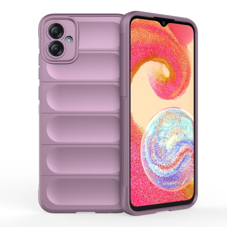 For Samsung Galaxy A04e 4G Magic Shield TPU + Flannel Phone Case(Purple) by buy2fix