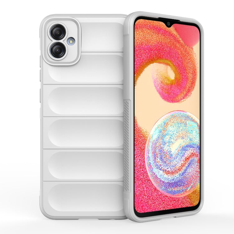 For Samsung Galaxy A04e 4G Magic Shield TPU + Flannel Phone Case(White) by buy2fix