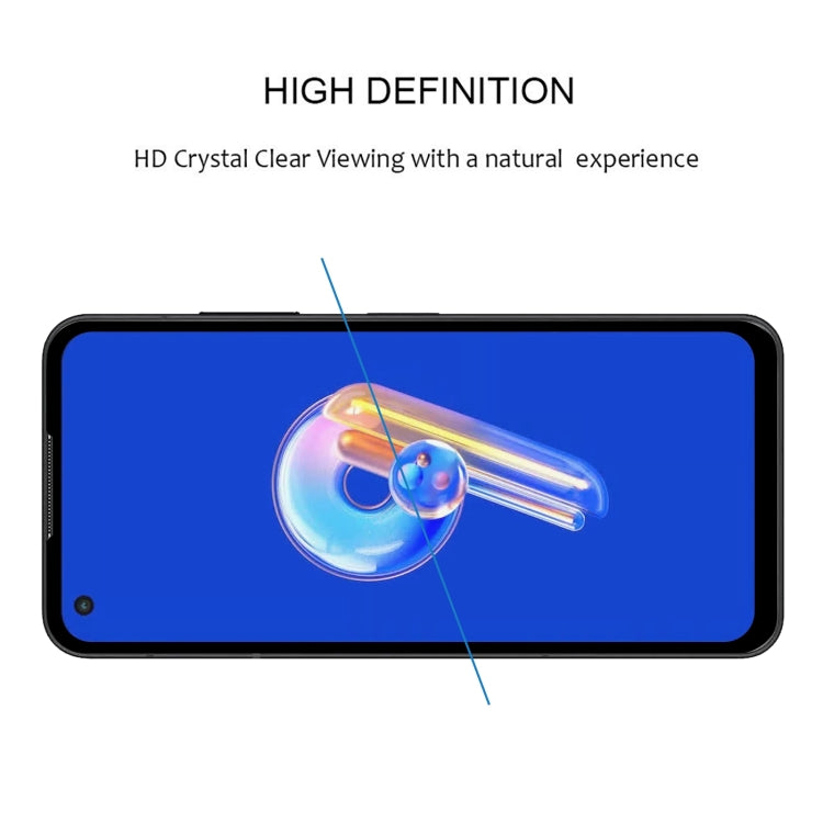 For Asus Zenfone 9 Full Glue Full Cover Screen Protector Tempered Glass Film - ASUS Tempered Glass by buy2fix | Online Shopping UK | buy2fix