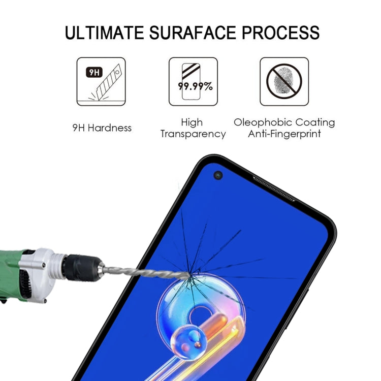 For Asus Zenfone 9 Full Glue Full Cover Screen Protector Tempered Glass Film - ASUS Tempered Glass by buy2fix | Online Shopping UK | buy2fix