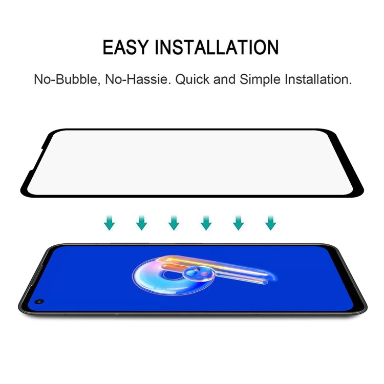 For Asus Zenfone 9 Full Glue Full Cover Screen Protector Tempered Glass Film - ASUS Tempered Glass by buy2fix | Online Shopping UK | buy2fix