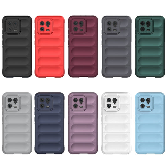 For Xiaomi 13 Magic Shield TPU + Flannel Phone Case(Black) - Xiaomi Cases by buy2fix | Online Shopping UK | buy2fix