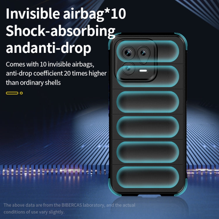 For Xiaomi 13 Magic Shield TPU + Flannel Phone Case(Purple) - Xiaomi Cases by buy2fix | Online Shopping UK | buy2fix
