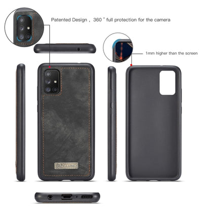 For Galaxy A51 4G CaseMe-008 Detachable Multifunctional Horizontal Flip Leather Case with Card Slot & Holder & Zipper Wallet & Photo Frame(Black) - Galaxy Phone Cases by CaseMe | Online Shopping UK | buy2fix