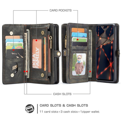 For Galaxy A51 4G CaseMe-008 Detachable Multifunctional Horizontal Flip Leather Case with Card Slot & Holder & Zipper Wallet & Photo Frame(Black) - Galaxy Phone Cases by CaseMe | Online Shopping UK | buy2fix