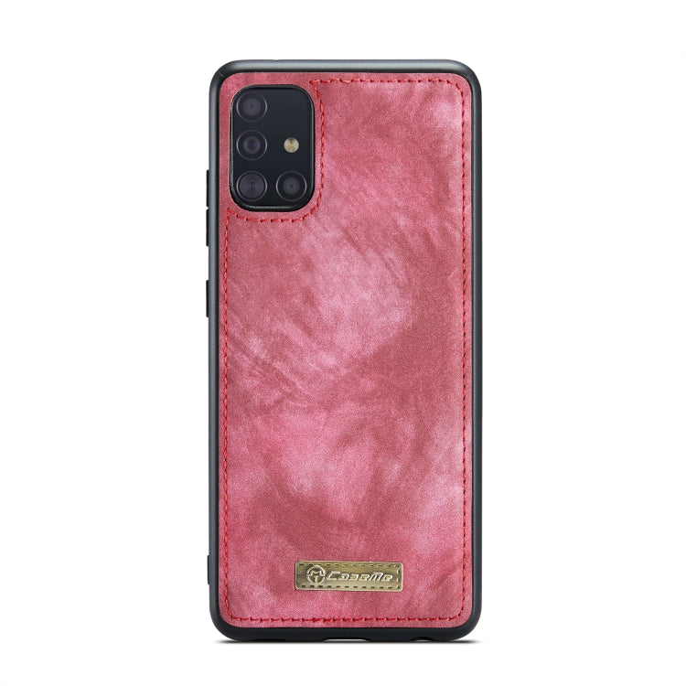 For Galaxy A71 4G CaseMe-008 Detachable Multifunctional Horizontal Flip Leather Case with Card Slot & Holder & Zipper Wallet & Photo Frame(Red) - Galaxy Phone Cases by CaseMe | Online Shopping UK | buy2fix